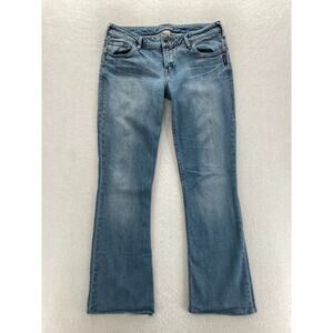 Silver Jeans Women's 30/30‎ Light Wash Blue Denim Bootcut Jeans Low Rise